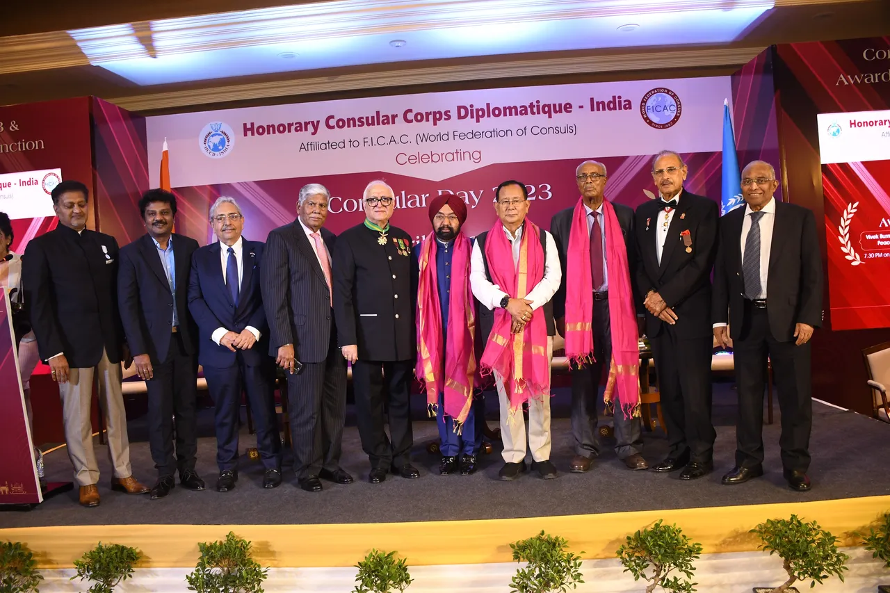 Honorary Consular Corps Diplomatique-India organised an evening to acknowledge Consular Day 