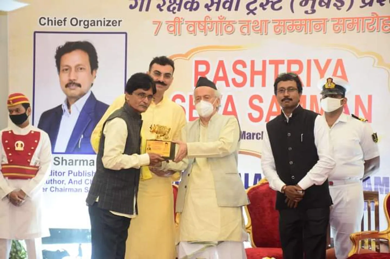 वरिष्ठ फिल्म पत्रकार काली दास पाण्डेय को मिला 'राष्ट्रीय सेवा सम्मान' अवार्ड
