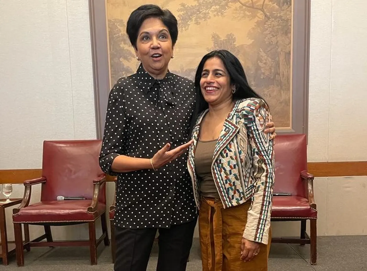 Grammy award winner Falguni Shah उर्फ फालू ने पेप्सिको की पूर्व सीईओ इंदिरा नूयी से मुलाकात की