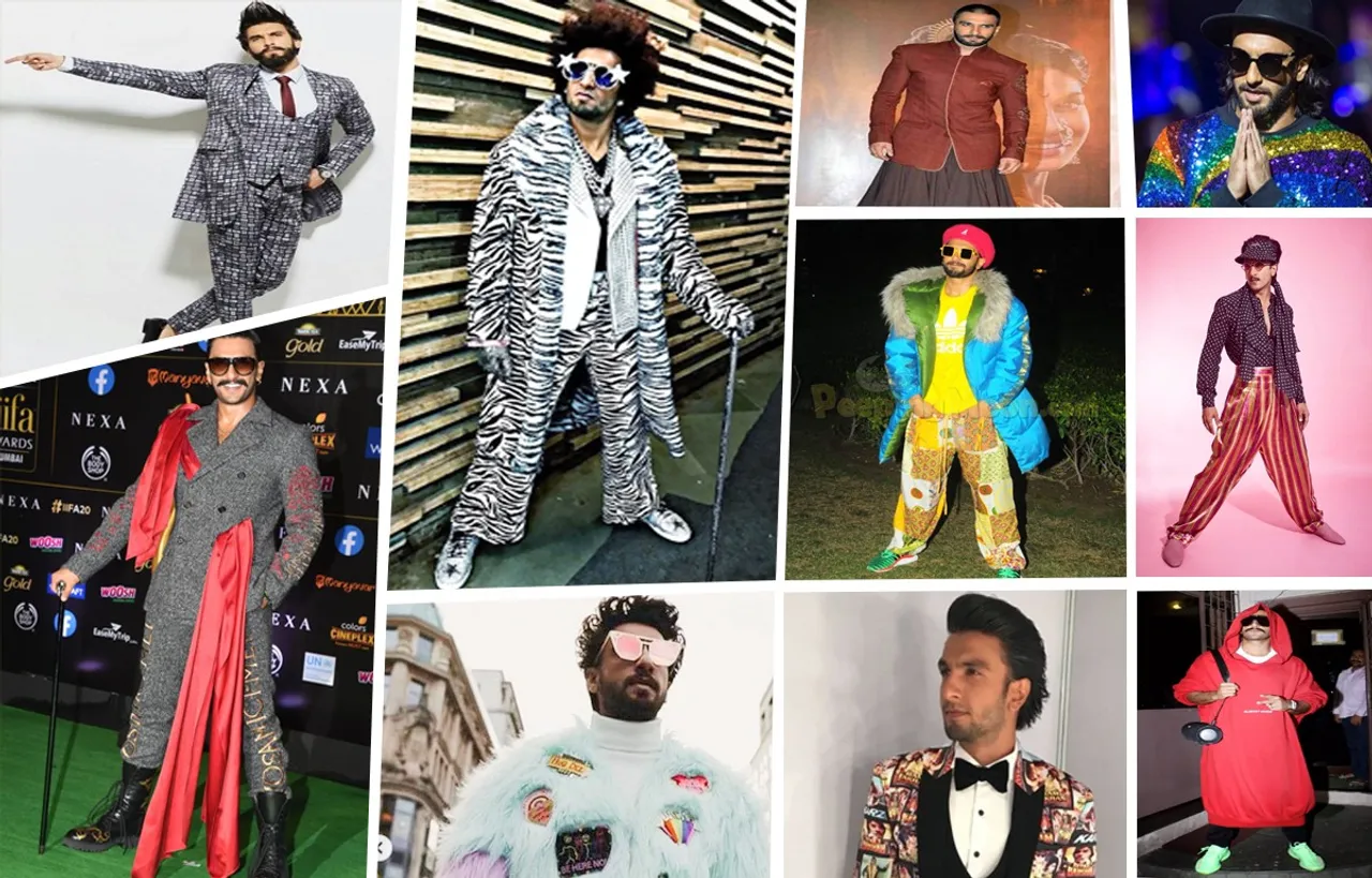 उफ्फ....ना जानें ये फैशन स्टाइल कहां से लाते हैं रणवीर सिंह! (Ranveer Singh Faishon Style)