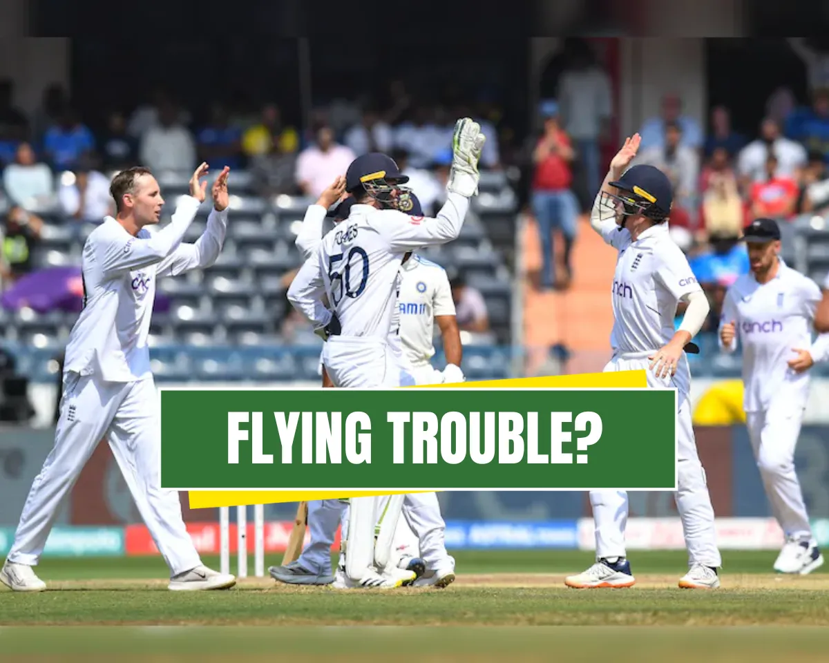 England spinner held in airport 