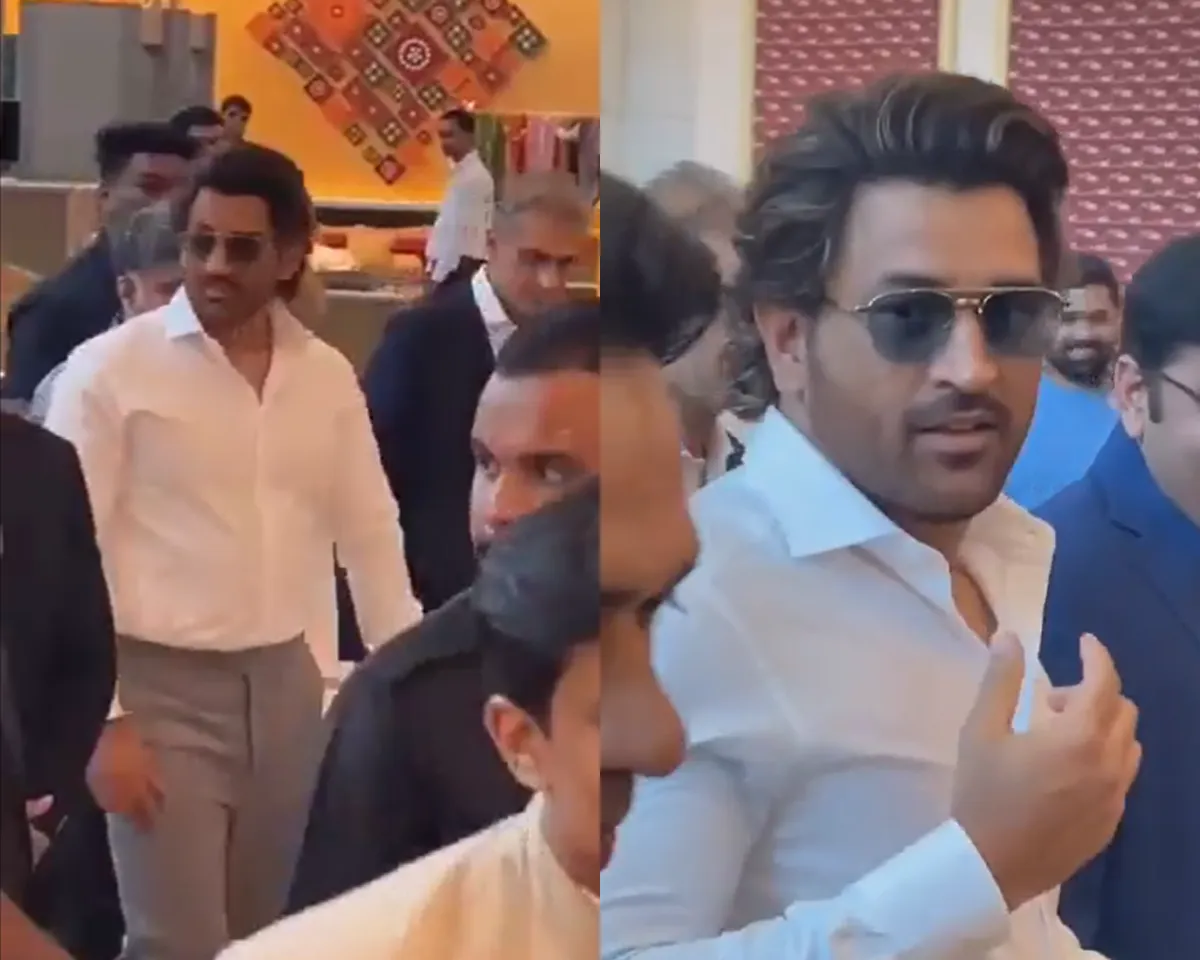 MS Dhoni warm welcome in Delhi