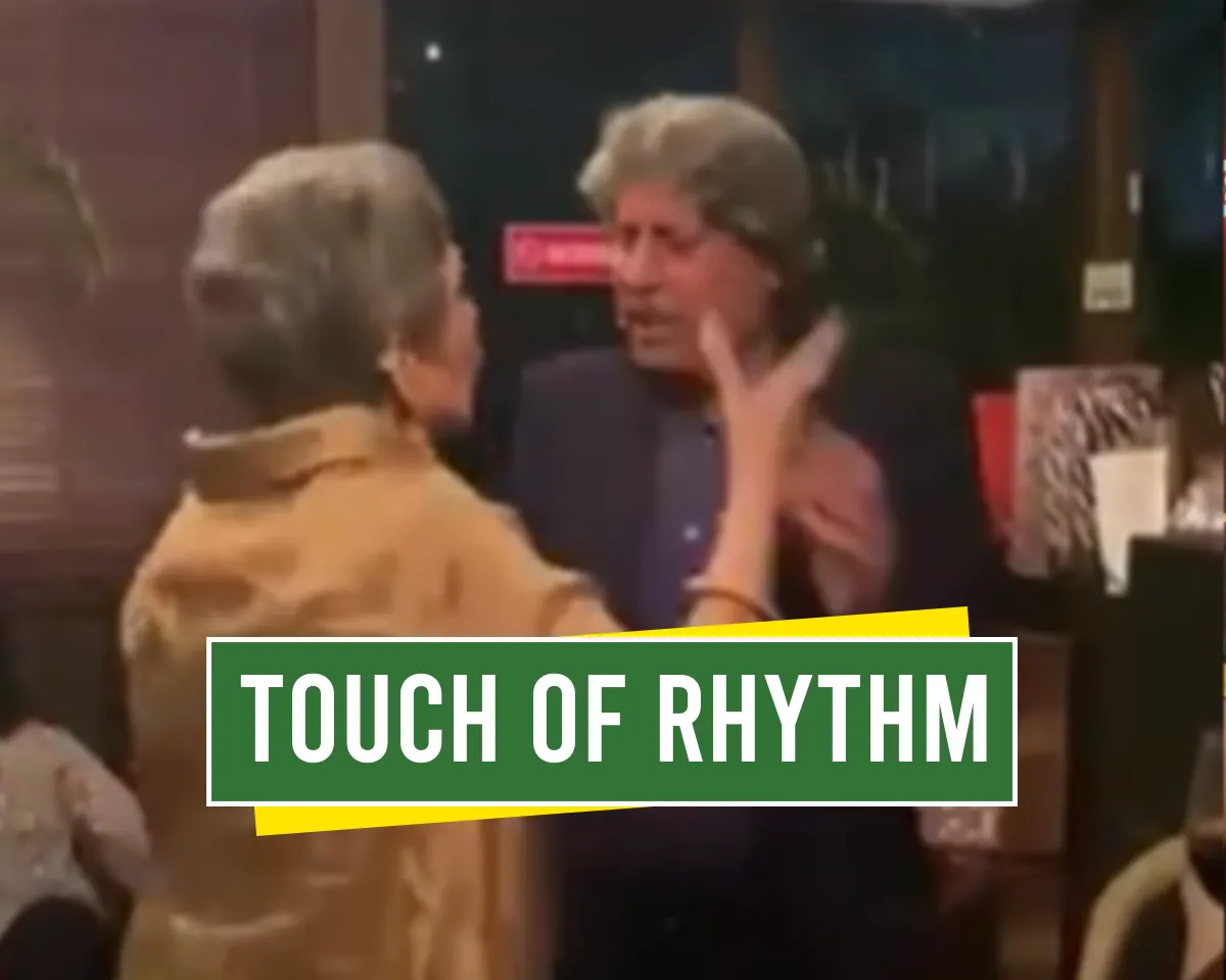 Kapil Dev dances 