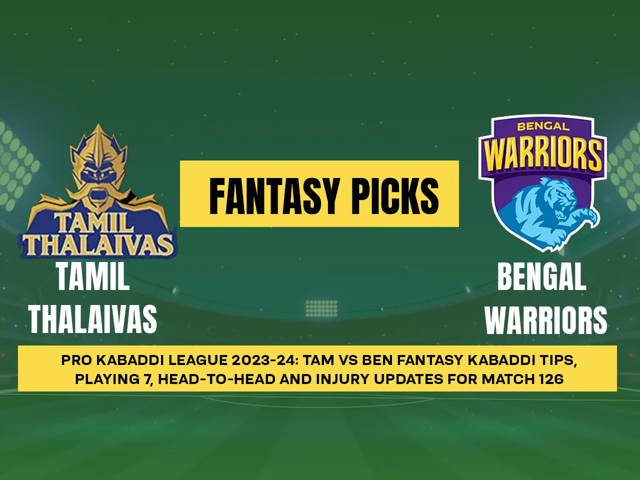 TAM vs BEN Dream11