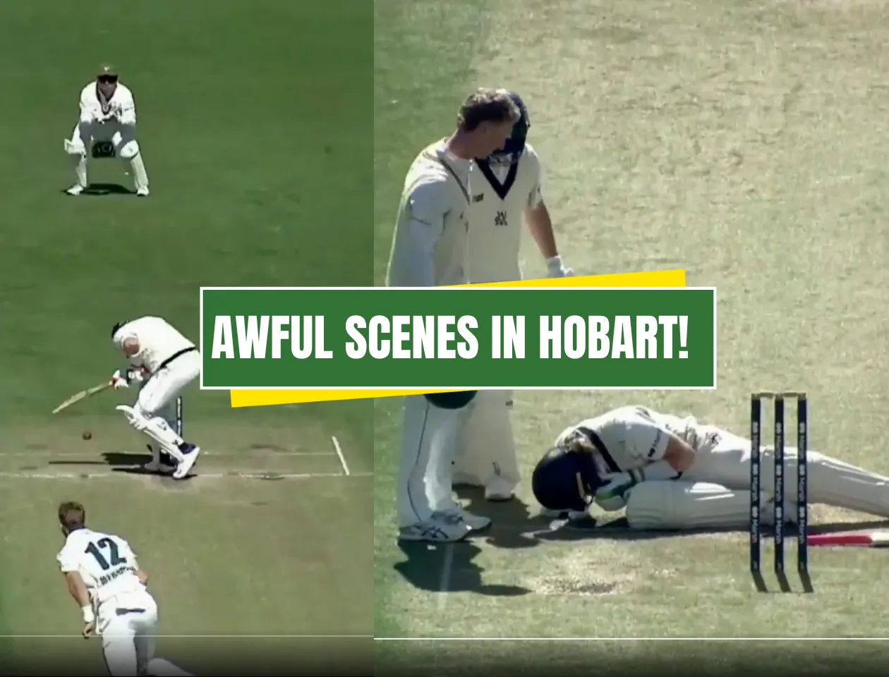 Will Pucovski fatally struck by bouncer during Sheffield Shield match (Source: X)