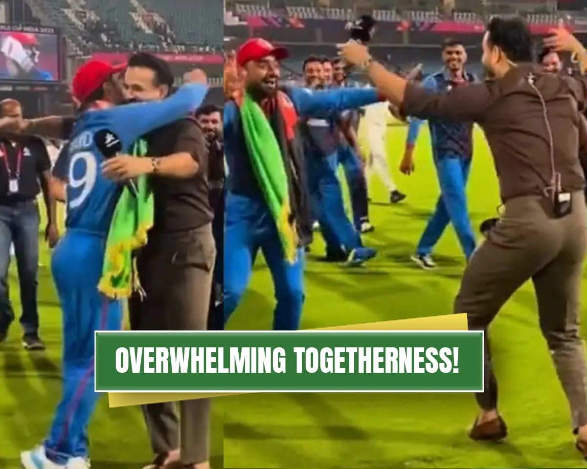 Irfan Pathan with Rashid Khan 