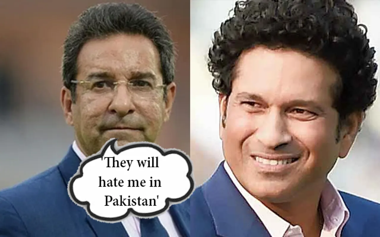 Wasim Akram and Sachin Tendulkar (Source - Twitter)
