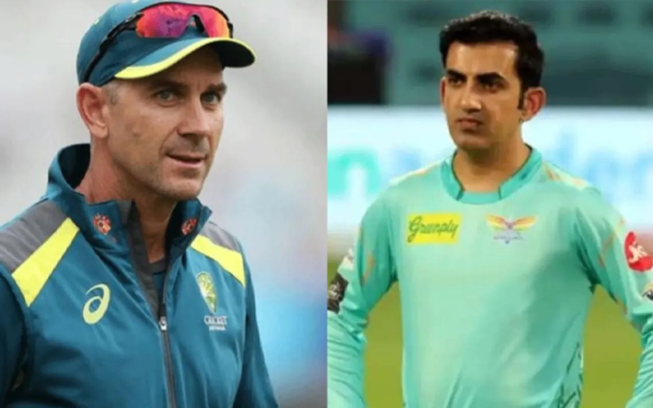 Justin Langer and Gautam Gambhir