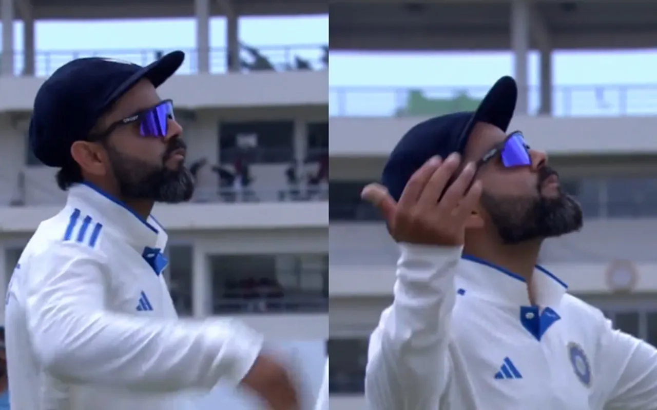 'Chhoti Chhoti cheezon mein khushiyaan dhundne laga hun' - Fans react as Virat Kohli spotted dancing during first Test against West Indies