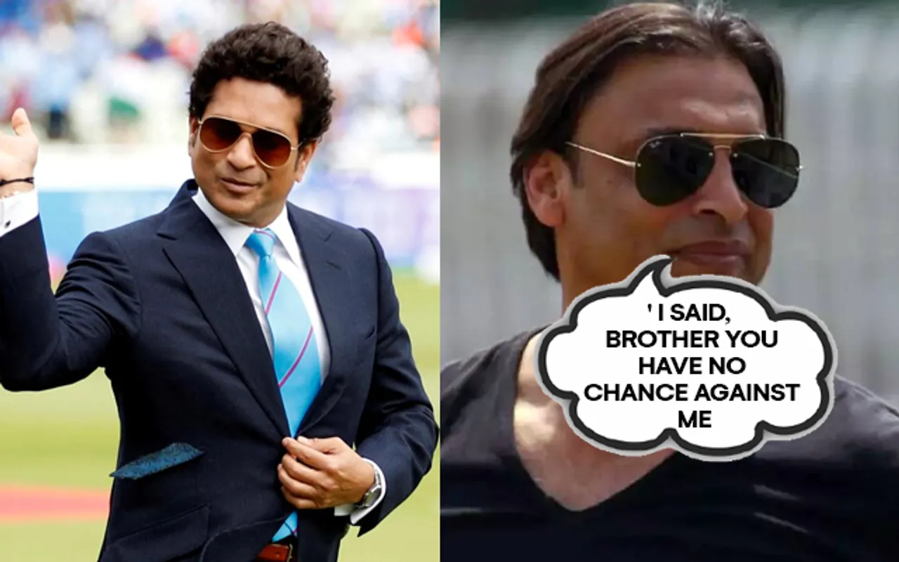 Shoaib Akhtar and Sachin Tendulkar