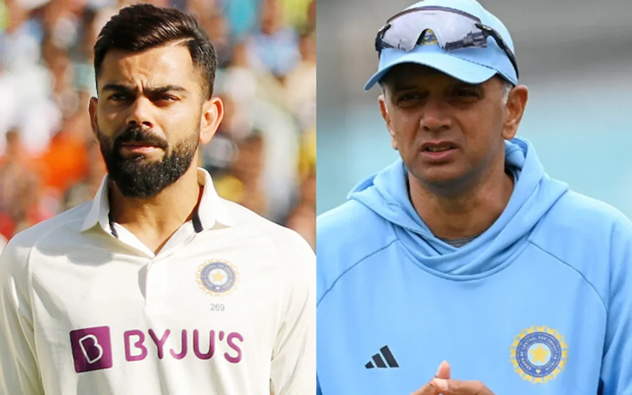 Virat Kohli and Rahul Dravid