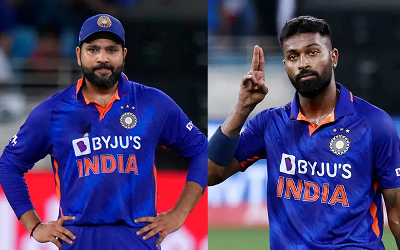 Rohit Sharma and Hardik Pandya (Source - Twitter)