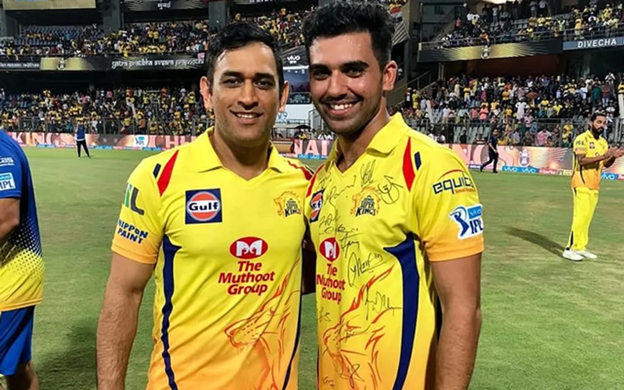 MS Dhoni and Deepak Chahar