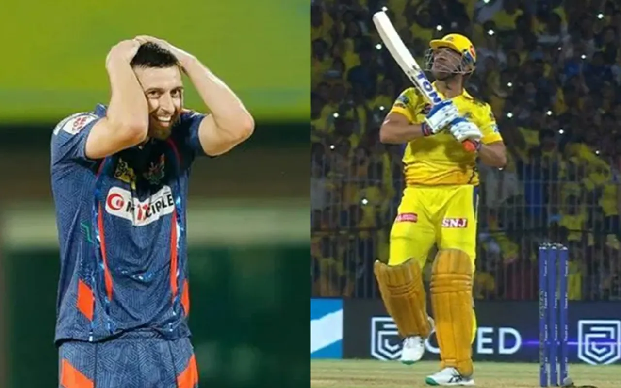 Mark Wood MS Dhoni