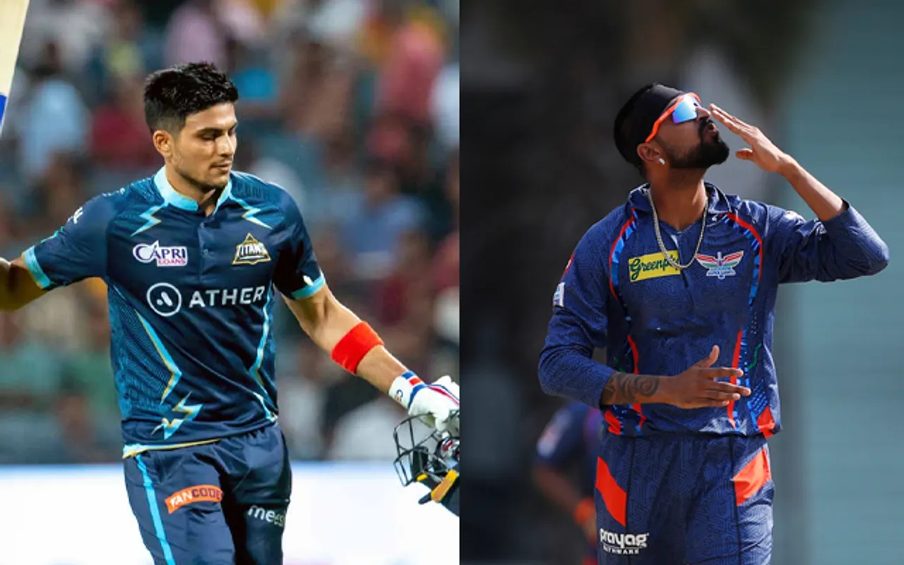 Krunal Pandya celebrating after dismissing Shubman Gill (Source - Twitter)