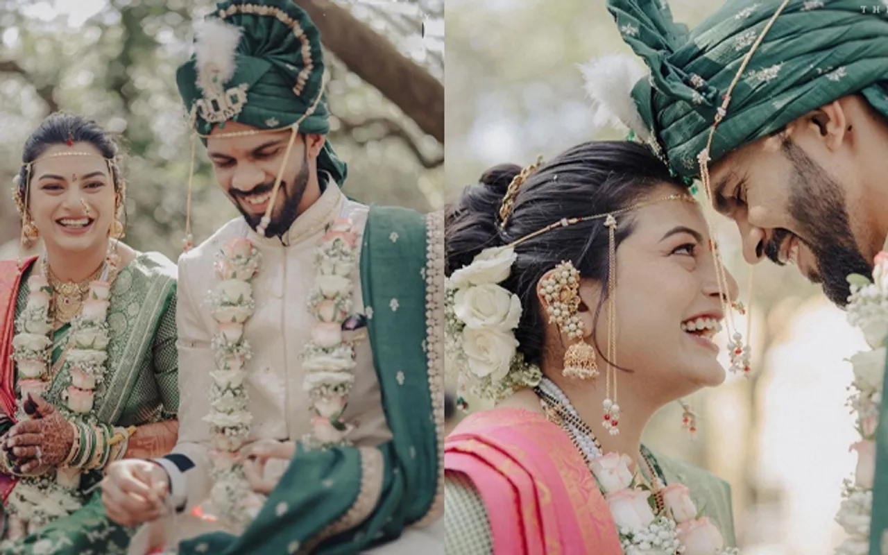Ruturaj Gaikwad and Utakarsha Pawar (Source - Twittet)