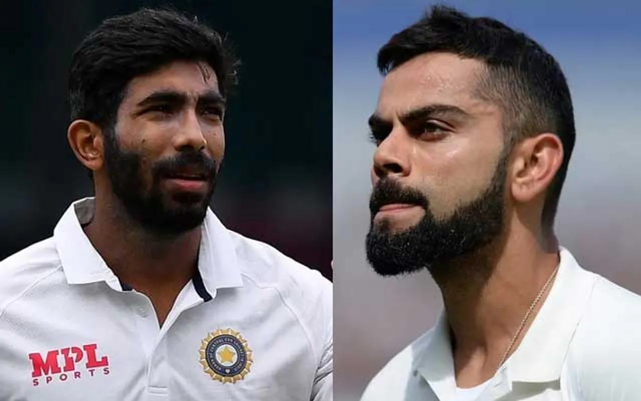 Jasprit Bumrah and Virat Kohli (Source - Twitter)