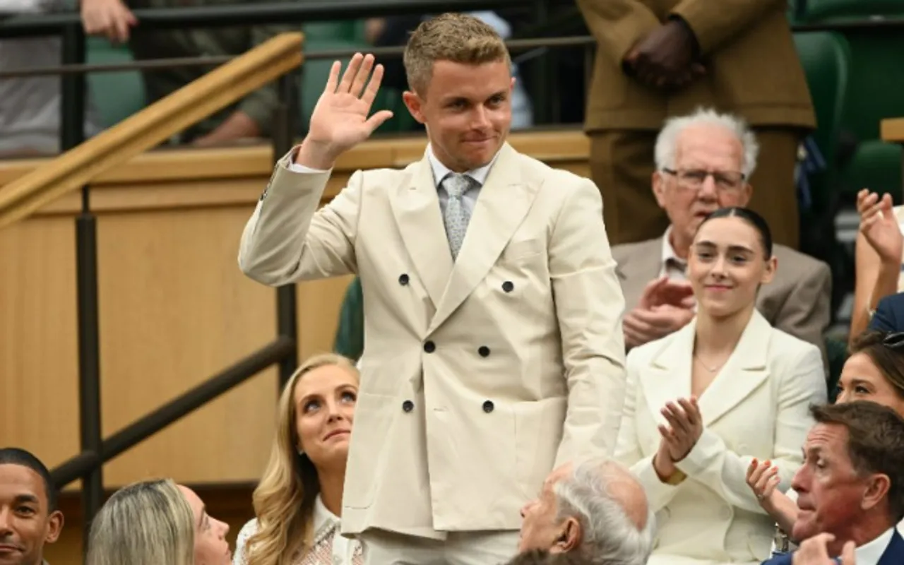 Sam Curran at Wimbledon