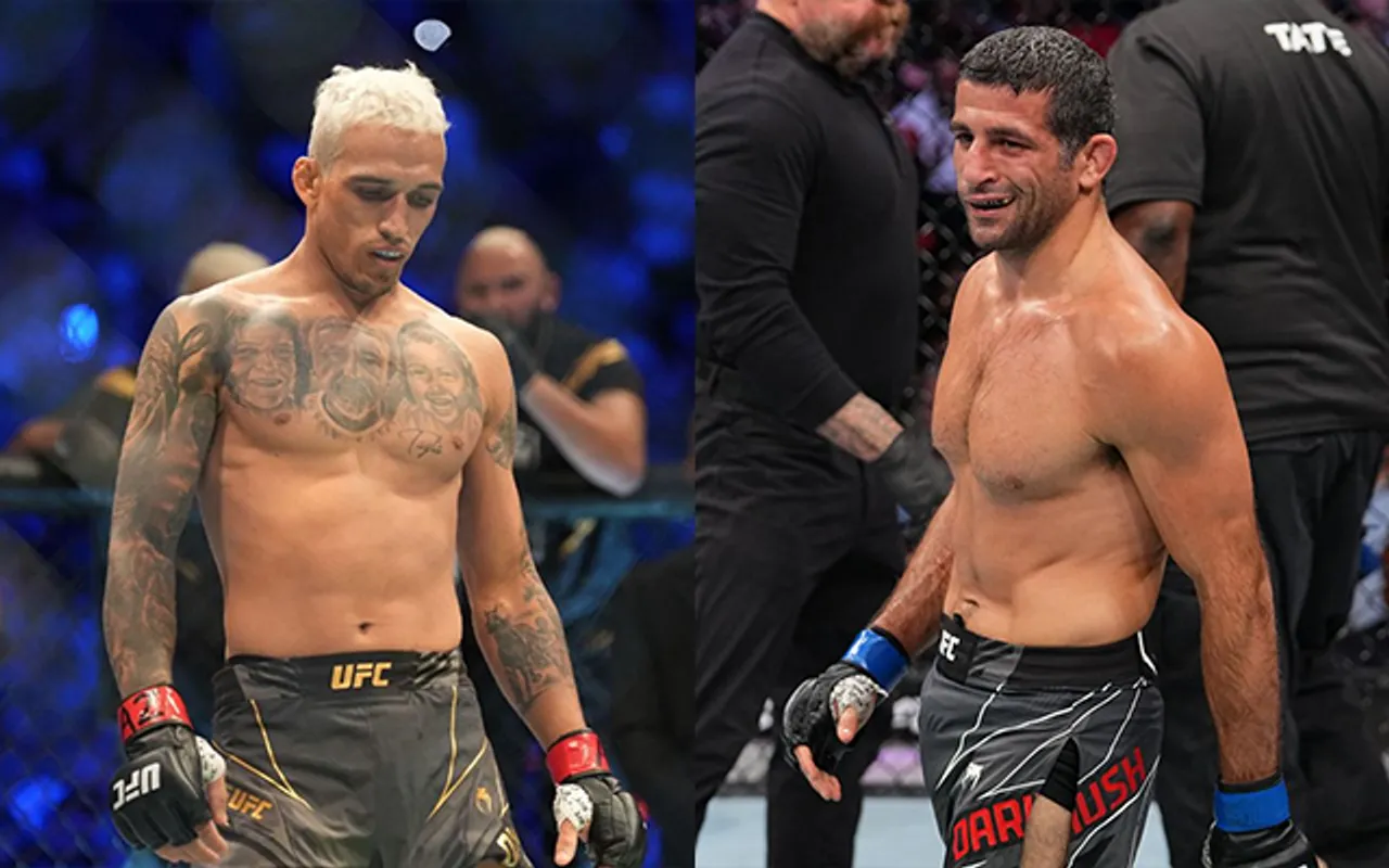 Charles Oliveira and Beneil Dariush (Source - Twitter)