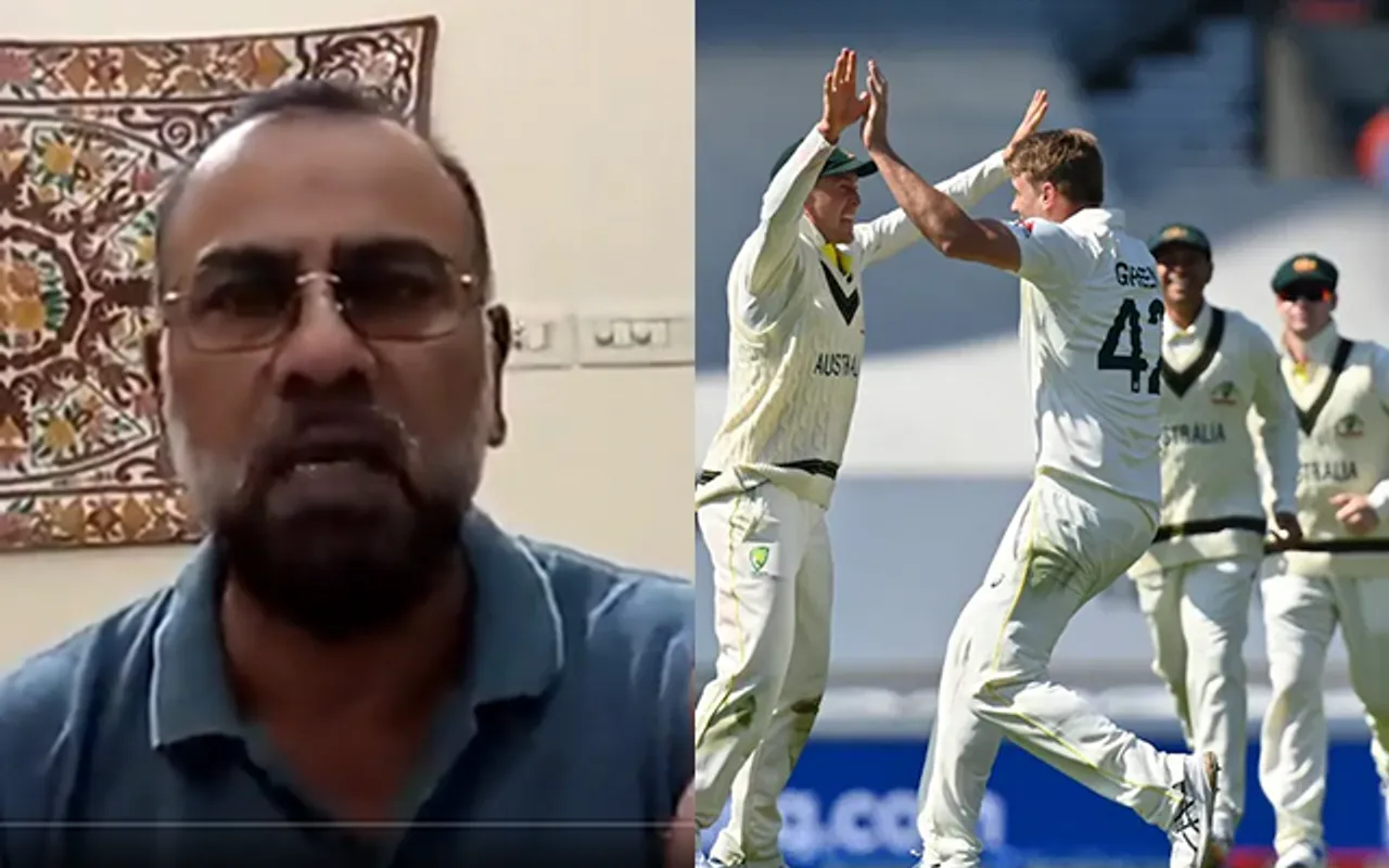 Basit Ali and Australian cricket team (Source - Twitter)