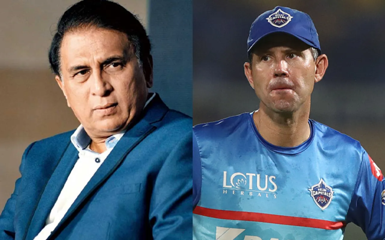 Sunil Gavaskar and Ricky Ponting (Source - Twitter)