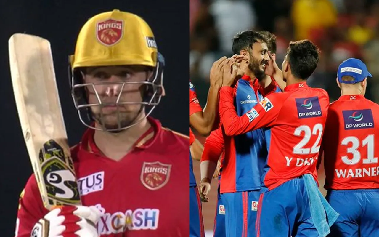 Liam Livingstone and Delhi Capitals (Source - Twitter)