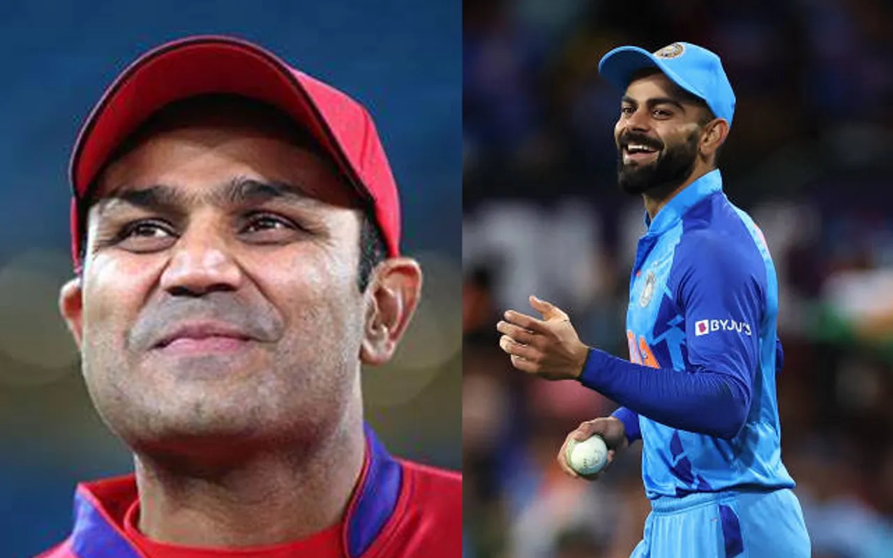 Virender Sehwag and Virat Kohli