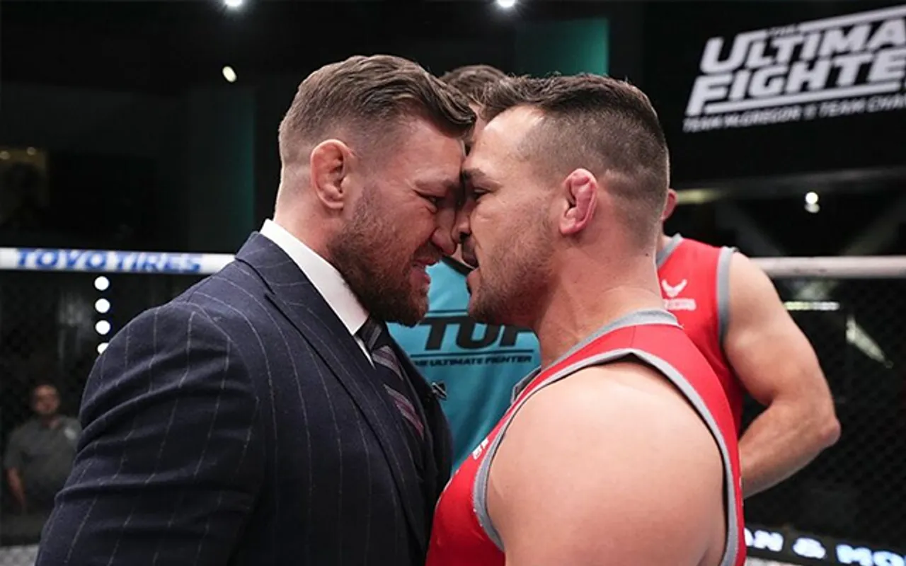 Conor McGregor and Michael Chandler (Source - Twitter)