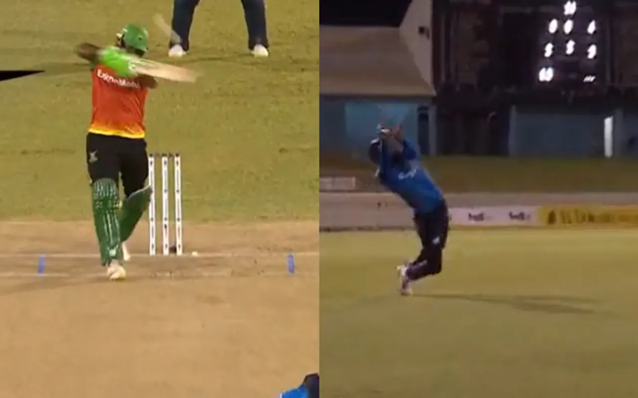 WATCH: Roston Chase completes extraordinary catch against Guyana Amazon Warriors in CPL 2023