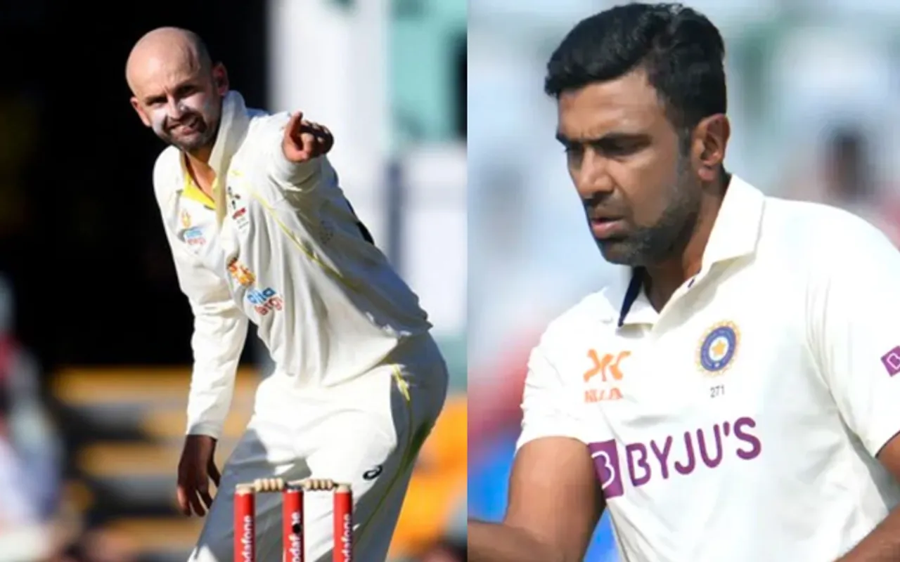 Nathan Lyon and R Ashwin (Source - Twitter)