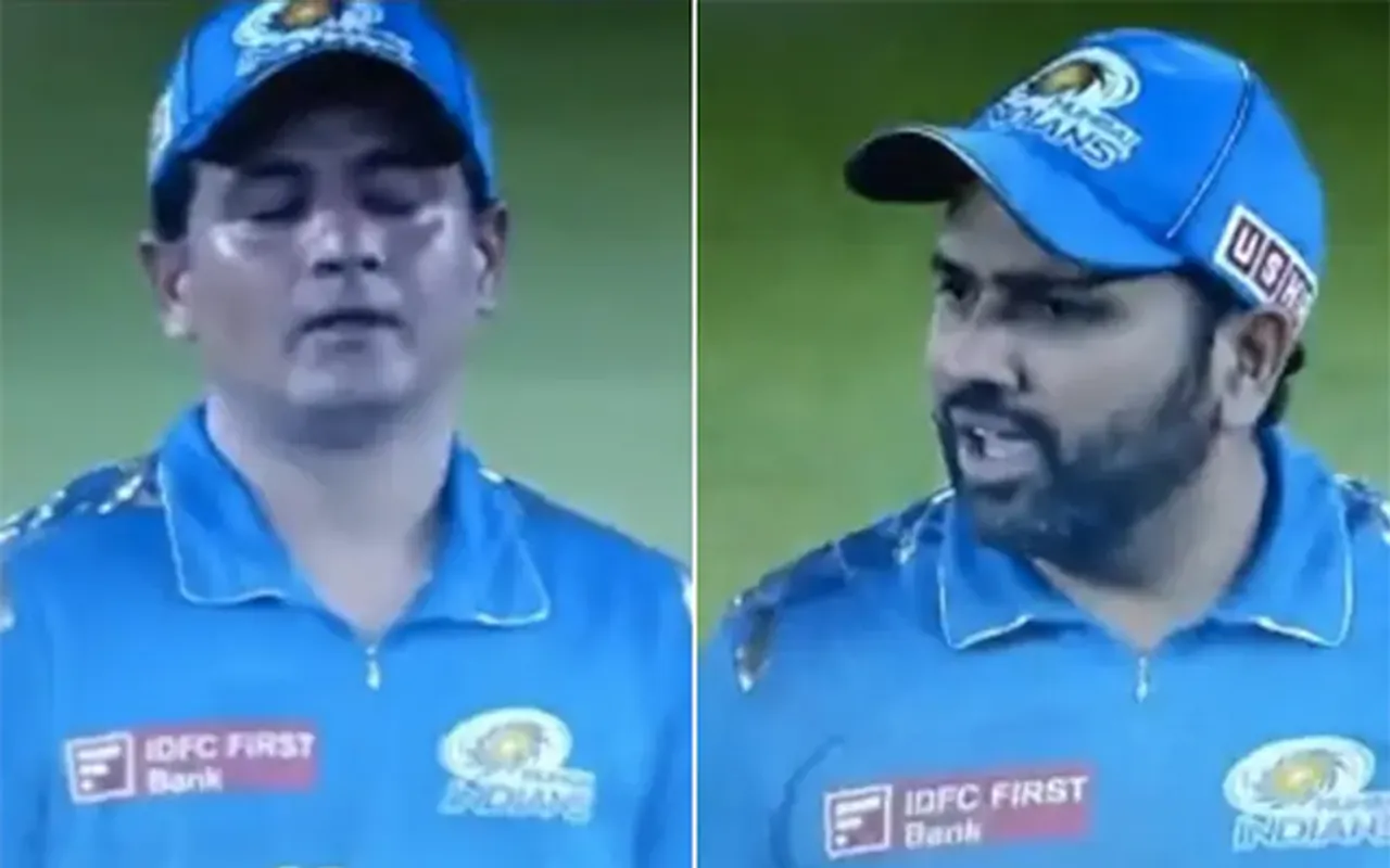 Piyush Chawla and Rohit Sharma (Source - Twitter)