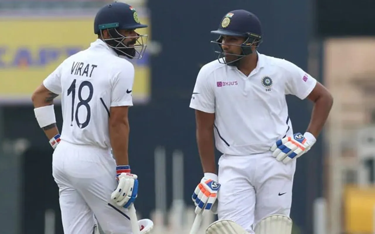 Virat Kohli and Rohit Sharma (Source - Twitter)