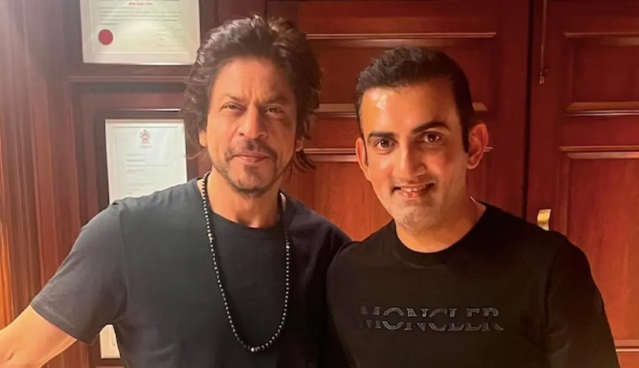 Gautam Gambhir meets Shahrukh Khan