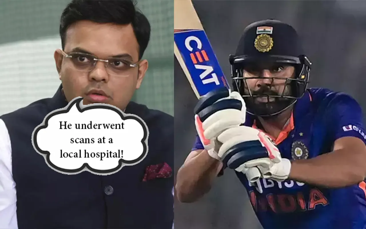 Jay Shah and Rohit Sharma (Source - Twitter)