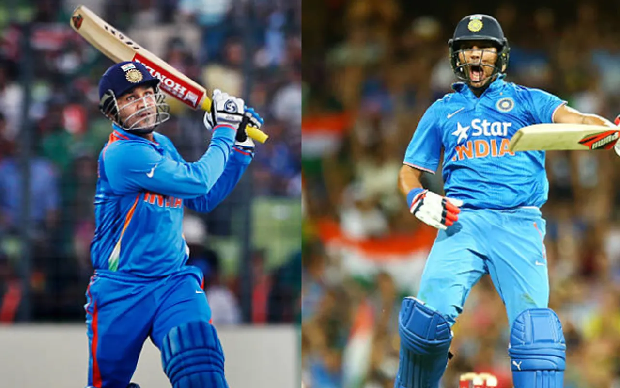 Yuvraj Singh and Virender Sehwag