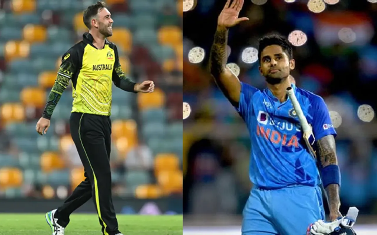 Glenn Maxwell (left) and Suryakumar Yadav (right)