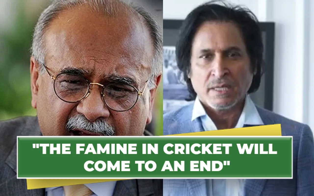 Najam Sethi and Ramiz Raja (Source - Twitter)