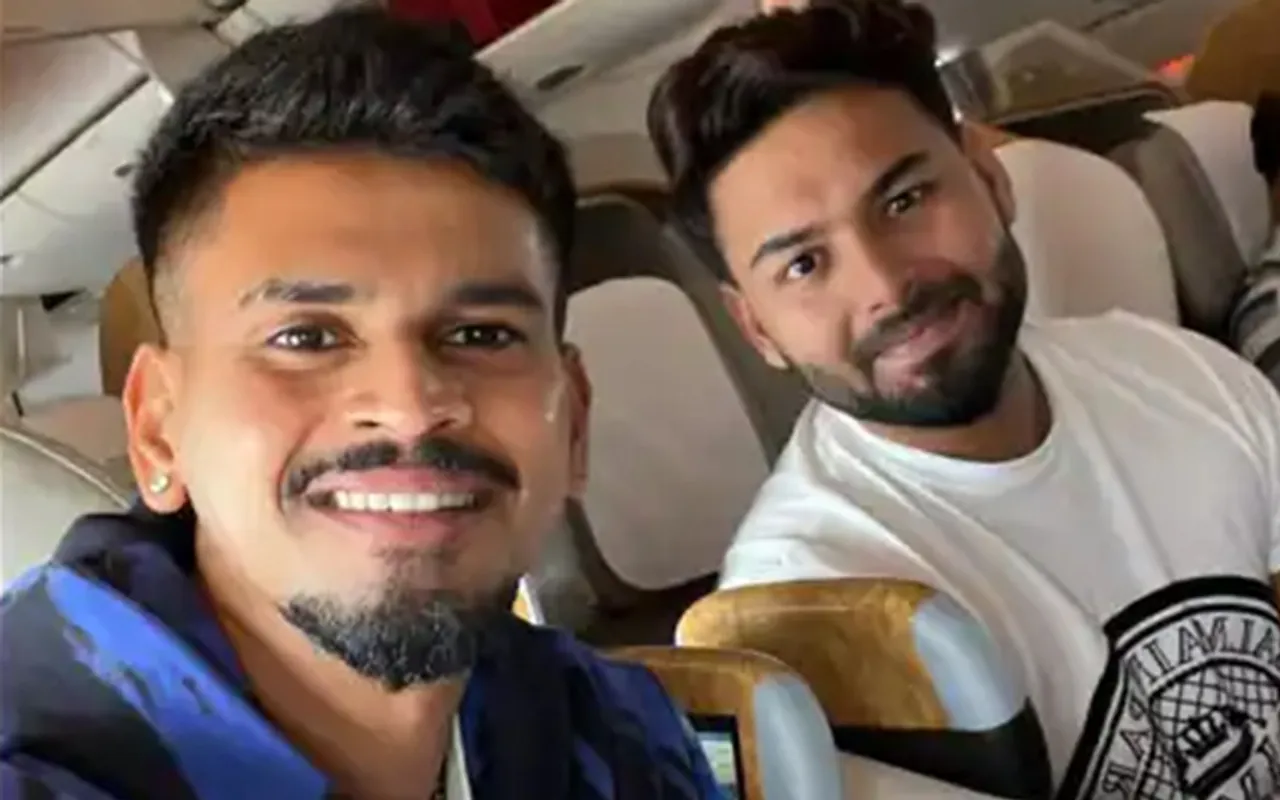 Shreyas Iyer and Rishabh Pant (Source -Twitter)