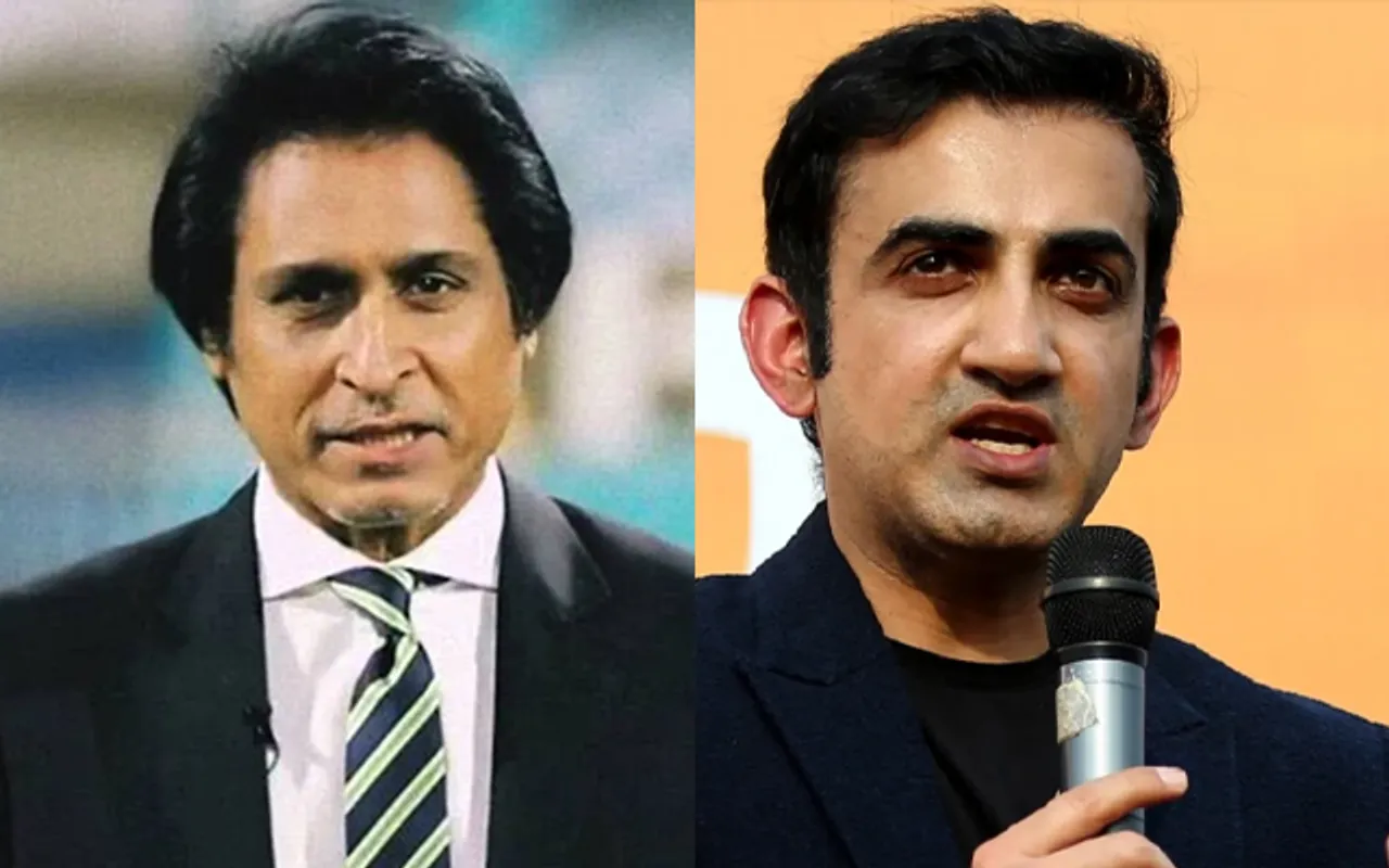 Ramiz Raja and Gautam Gambhir (Source - Twitter)