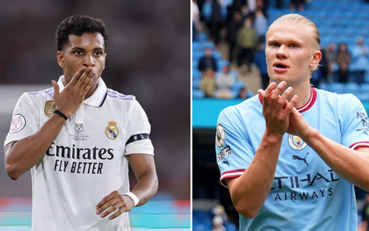 Rodrygo Goes and Erling Haaland