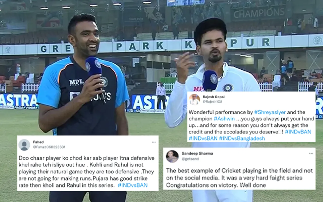 Ravichandran Ashwin and Shreyas Iyer (Source - Twitter)