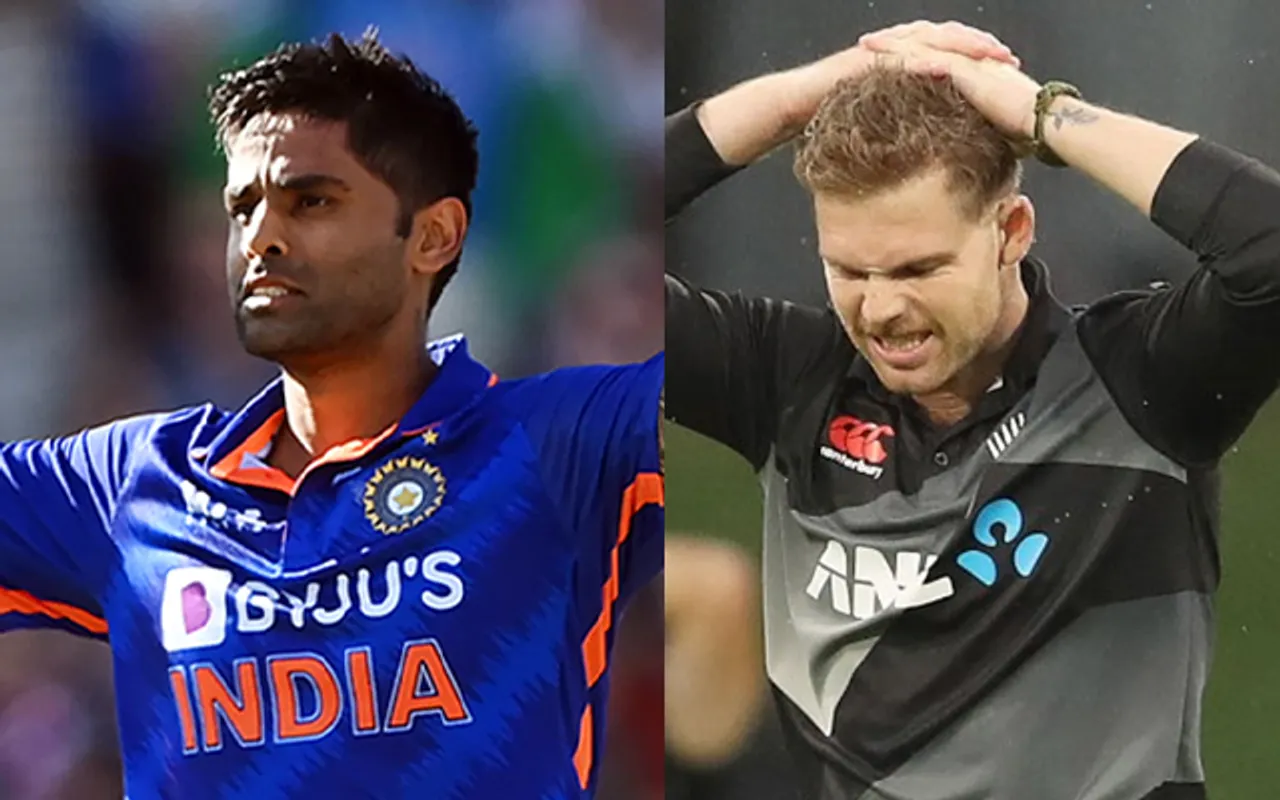 Suryakumar Yadav and Glenn Phillips (Source - Twitter)