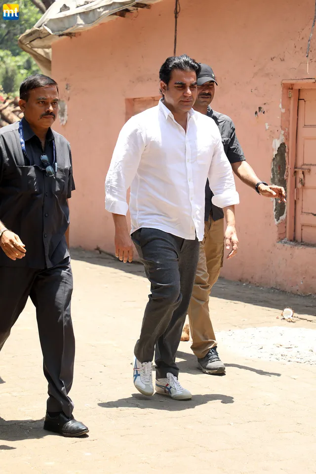 Arbaaz Khan At Nirmal Kapoor's Funeral