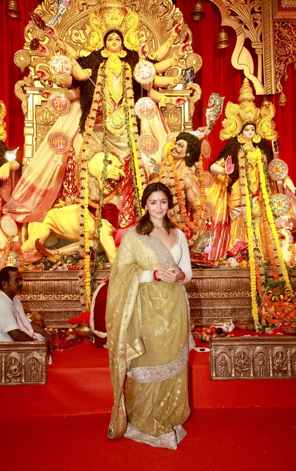 Alia Bhatt Durga Puja