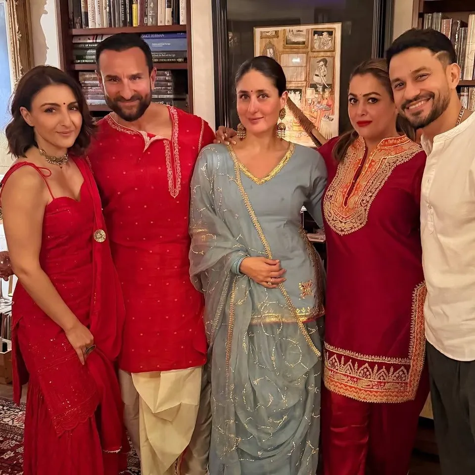 Soha Ali Khan Saif Ali Khan Kareena Kapoor Khan Amrita Arora Kunal Kemmu