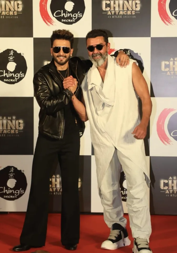 Ranveer Singh Bobby Deol Chings Event
