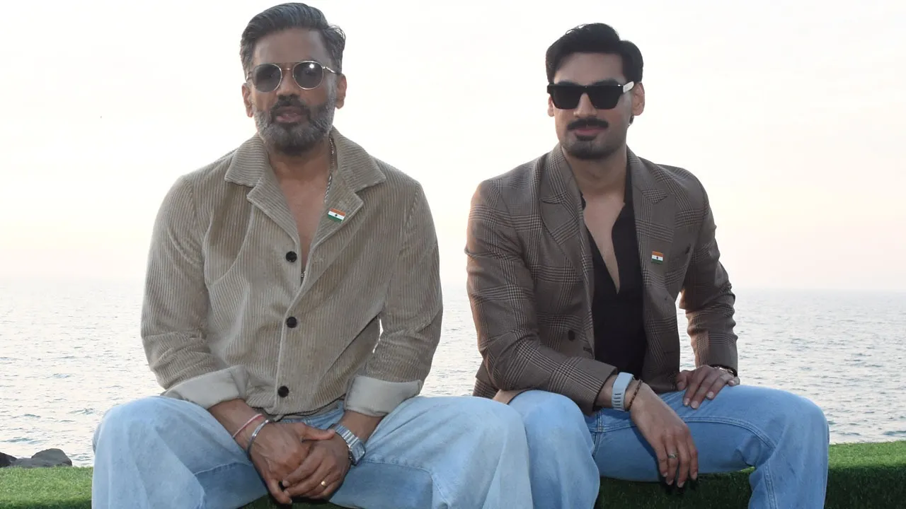 Suniel Shetty Ahan Shetty