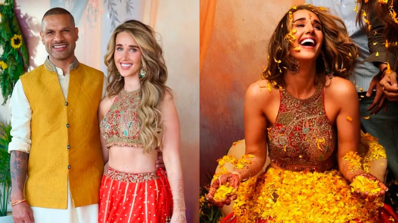 Shikhar Dhawan Sophie Shine Mehendi Ceremony
