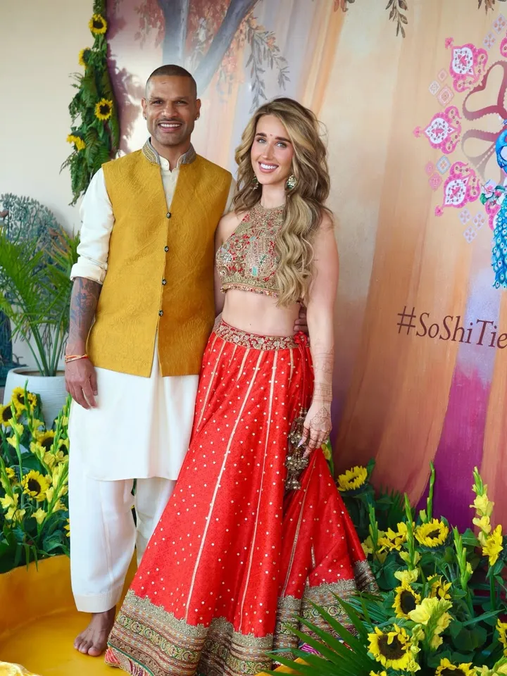 Shikhar Dhawan Sophie Shine Mehendi Ceremony