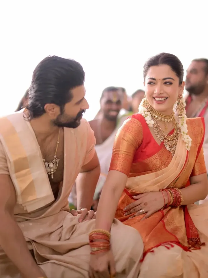 Rashmika Mandanna Vijay Deverakonda Satyanarayan Vratam Pooja
